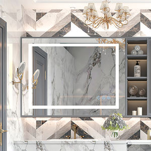 Espejo Inteligente 48x36 con Retroiluminación LED Graduada, Interruptor Táctil, Montaje en Pared, Diseño Moderno, IP54 Antivaho, Espejo de Vanidad con Luces - Product Image 1