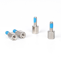 Entretoise hexagonale en acier inoxydable de haute précision, finition nickel, partiellement filetée, pour isolation de circuits imprimés et fixation de serveurs