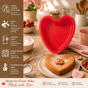 Big Size 8Inch Non-stick <b>Baking</b> Tools Heart Shape <b>Silicone</b> Bread Cake Mold Molde De Torta Para Hornear <b>Silicone</b> Ice Mold Letters - Product Image 4