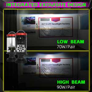 DGLS M01D Tipo externo 8000LM Mini H4 Proyector Lentes LED Faro Lente Bombilla Motocicletas Coche Luces Led H4 Proyector - Product Image 6