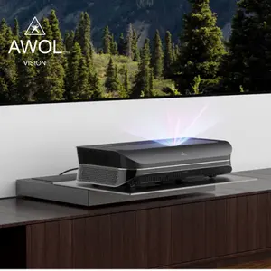 AWOL vizyon LTV 3500 PRO üçlü lazer TV sinema Video Proyector Android HD 4k ev sineması Ultra kısa mesafeli lazer projektör