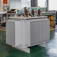 Transformador de Transmisión y Distribución Trifásico de 10 kV 200 kVA, 50 Hz, Dos Bobinadas, Serie S11, Enfriamiento ONAN, Sumergido en Aceite, 10 kV/400 V