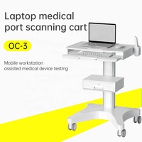 Chariot médical d'hôpital personnalisé avec support de scanner oral de palette d'ordinateur portable chariot mobile de bureau pour la clinique dentaire
