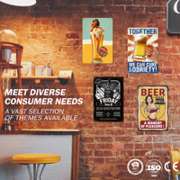 Papan Logam Vintage Bergambar Gadis Seksi, Poster Bir Retro, Dekorasi Dinding Pub, Dekorasi Kafe Lounge Koktail, Poster Logam Grosir