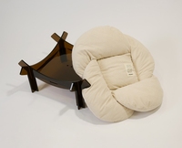 Lit rond pour chat en coton massif de luxe personnalisé, toutes saisons, arbre à chat, meuble pour animaux de compagnie, grand coussin confortable amovible et lavable