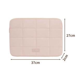 กระเป๋าเอกสารแล็ปท็อป 37x27 ซม. ผ้าโพลีเอสเตอร์ ปลอกป้องกัน สายรัดกันกระแทก หูหิ้ว สำหรับแล็ปท็อป ใช้ในโรงเรียน สไตล์เรียบง่าย สีกรมท่า - Product Image 4