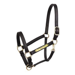 Harnais de tête en cuir véritable de qualité supérieure pour chevaux, pour la compétition équestre, noir, marron, logo personnalisé HE6988, harnais de tête en cuir - Product Image 1