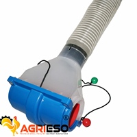 Système d'alimentation automatique pour élevages de poulets : Entrée de nourriture en plastique T-Drop pour ligne de chaîne de paniers pour poulets de chair, pondeuses et reproducteurs