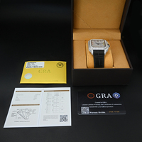 Montre mécanique de luxe en moissanite avec testeur de diamants, montre pour homme en acier inoxydable sertie de diamants VVS, montre de rappeur