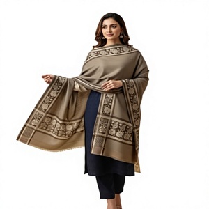 Chal de Lana para Mujer, Diseño Sólido, Bufanda Larga para Invierno, Transpirable, Ligera, Duradera, Estilo Étnico, Bufandas y Chales Tradicionales - Product Image 1