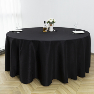 Premium 120-Inch White Anti-Stain Round Polyester Woven Spandex <b>Table</b> <b>Cover</b> Customizable Size/Color/Design Washable Hotel Use - Product Image 5