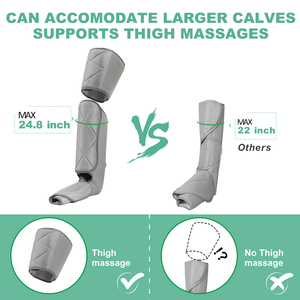 OEM قابل للتخصيص ضغط الهواء للقدم والساق دوران العجول لف مدلك الساق مع وحدة تحكم محمولة بالجملة - Product Image 6