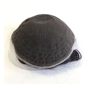 Parrucchino per <span class=keywords><strong>Uomo</strong></span> in Pizzo Francese, Capelli Remy Naturali Ricci Ondulati 8x10, Sistema di Sostituzione Capelli Artificiali Indiani - Product Image 4