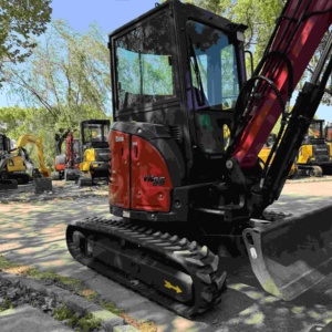 Excavadora Yanmar ViO35 de 3.5 Toneladas, Tipo Oruga, Color Rojo, Equipo de Construcción - Product Image 2
