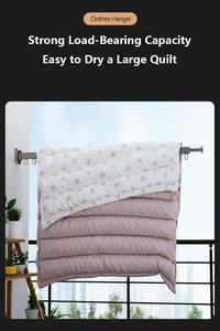 Stendibiancheria Pieghevole a 3 Pieghe con 24 Ganci, Montaggio a Parete Retrattile per Casa e Lavanderia, Stendino Estensibile RF324 - Product Image 5
