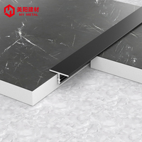 Accessoires pour carrelage, profil en aluminium, forme de bordure de carrelage, alliage d'aluminium, type T, bande de bordure de carrelage mural