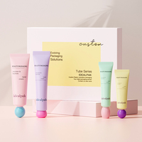 Emballage de tube souple personnalisé pour crème de soin de la peau, tubes cosmétiques en plastique à presser