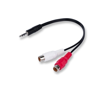 Adaptateur Jack 3,5 mm vers 2 <span class=keywords><strong>RCA</strong></span> Femelle, Câble Répartiteur Audio Vidéo avec Gaine en PVC et Blindage Combiné pour HDTV et Casque - Product Image 5