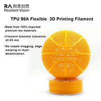Filament d'impression 3D TPU 90A 220 fourni par l'usine ° -230 ° Filament élastique souple pour modèles de basketball imprimables et cadeaux originaux