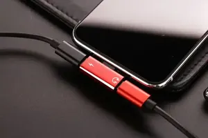 Capsule hình chữ T 2 trong 1 Dual-Port headphone Adapte cho <span class=keywords><strong>Iphone</strong></span> 14 13 12 11 8 7 6 cộng với XS XS XS Max âm thanh sạc Dispenser spliter - Product Image 2