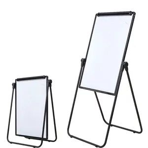 Tableau blanc à double face en forme de U avec support planche à dessin d'apprentissage magnétique pour enfants fournitures de bureau à domicile