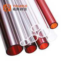 8-19mm Rubin quarz lampen rohr aus rotem Glas