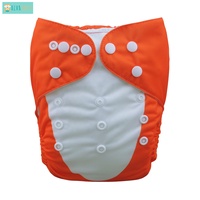 ALVABABY — couches en tissu lavables pour bébés, motif de renard, couches écologiques