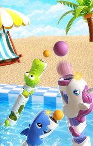 Pistola ad Aria Compressa 3-in-1 Bechotoy per Bambini, Giocattolo con Proiettili Morbidi e Acqua per Ragazzi e Ragazze - Product Image 2