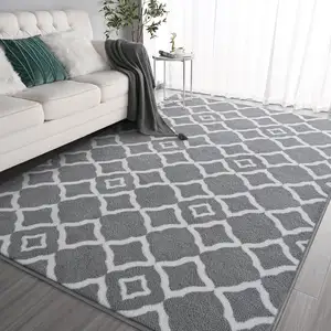 Hot Sale Wholesale Large Floor Mat Morden Fluffy Faux Fur Carpet Washable Soft Non-slip 8X10 Area Rug For Living Room