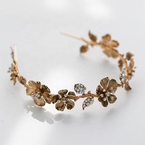 Accessori per Capelli Vintage ed Eleganti, Pettine <span class=keywords><strong>e</strong></span> Fascia per Capelli, Gioielli da Sposa, <span class=keywords><strong>Tiara</strong></span> con Decorazioni per Capelli - Product Image 3