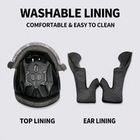 Casque de moto intégral certifié 3C et DOT, coque ABS+PC, double visière, toutes saisons, pour la course sur route, pour hommes et femmes