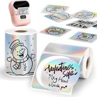 Étiquettes autocollantes personnalisées en rouleau, imperméables, rondes, carrées, logo, impression laser holographique, offset, OEM pour l'emballage des produits