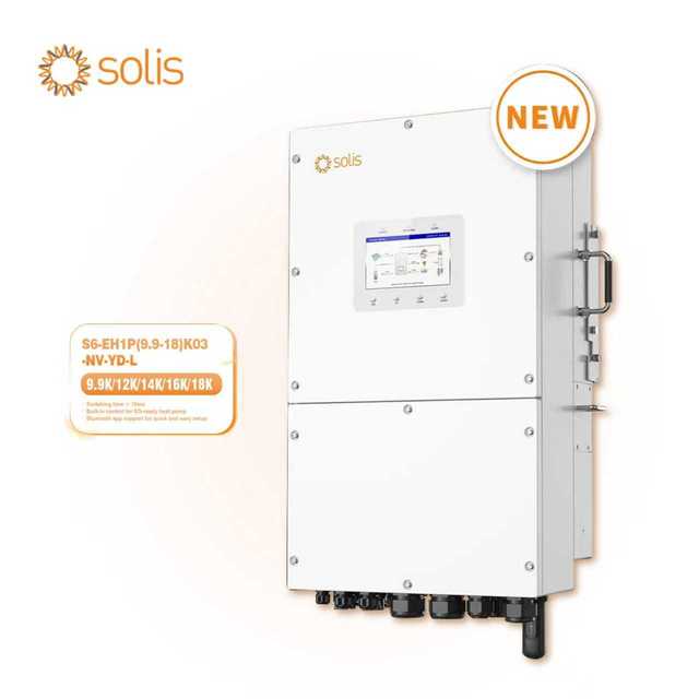 Solis DC to 220/380v AC Solar Hybrid Power Inverter 8KW 10KW 12KW 15KW Pure Sine Wave Inverter with High Quality