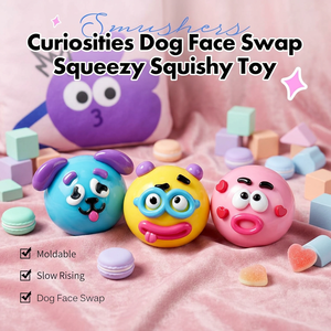 Jouet à presser <span class=keywords><strong>en</strong></span> caoutchouc souple à rebond lent, modèle visage <span class=keywords><strong>de</strong></span> chien transformable, le best-seller - Product Image 3