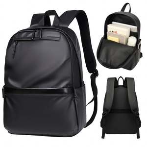 Custom Logo Nylon Material Waterproof Outdoor Casual Sport Simple Black Laptop <b>Backpack</b> - Product Image 2