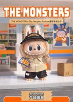 Pour POP MART Officiel 100% Labuub Naughty Cashier Vinyl Face Doll Plush Toy Labubu Mystery Boxes