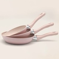Kit de poêles à œufs antiadhésives en aluminium, revêtement marbré coloré, poêle à frire forgée antiadhésive à induction, poêle à revêtement céramique, poêle japonaise