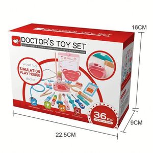 Jouet de simulation de docteur le plus vendu, jeu de rôle éducatif interactif en bois pour enfants, garçons et filles - Product Image 3