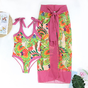 Stock Custom Print <strong>Plus</strong> <strong>Size</strong> Designer One Piece Swimwear Ties Shoulder Trend Two Pieces Bathing Suits <strong>Beach</strong> Sarong <strong>Cover</strong> <strong>Ups</strong> - Product Image 6