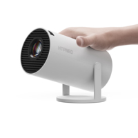 Projecteur de cinéma portable HY300 pour l'extérieur, Android 11, 1080P, luminosité élevée, haut-parleurs intégrés, projection de 40 à 120 pouces pour la cour