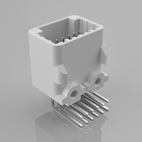 Connecteur BMS à angle droit pour carte PCB, pas de 2,2 mm, pour appareils électroménagers, TE 1-1318382-3, HC-QA-2X6AW