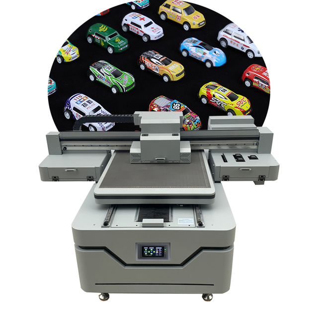 Multifunctional A1 6090 Size UV Flatbed Printer with CCD Visual Positioning Scanner System White Color and Varnish Printing