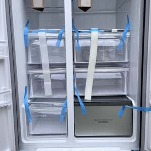 Refrigerador de Exportación para Comercio Exterior, Estándar Europeo, Puerta Doble de Vidrio, Gran Capacidad, Ahorro de Energía, Diseño de Congelador Superior - Product Image 2