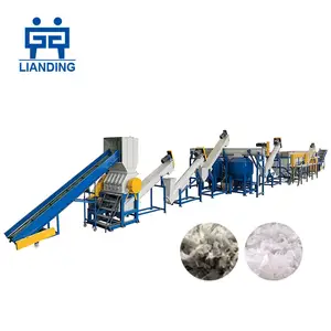 Waste pp pe hdpe ldpe film plastic washing recycling plant plastic waste recycling machine