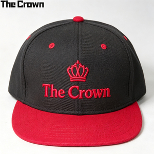 Custom Logo 6 Panel Two Tone <b>Flat</b> Brim Cap Wholesale Bulk Single Row Embroidery <b>Hat</b> Manufacturer - Product Image 2