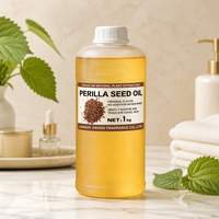 Minyak Biji Perilla 100% Murni, Cold Pressed, Minyak Pembawa Alami untuk Pijat Tubuh, Perawatan Kulit, Bahan Baku Kosmetik