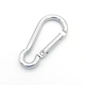 Wholesale Safety Tactical Large Carabiners Hooks Aluminum Locking Carabiner For Climbing Round Clasps