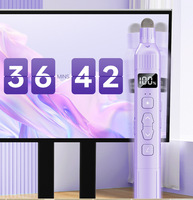 Télécommande de présentation rechargeable avec pointeur lumineux, stylet tactile et écran numérique, dotée d'une fonction télescopique