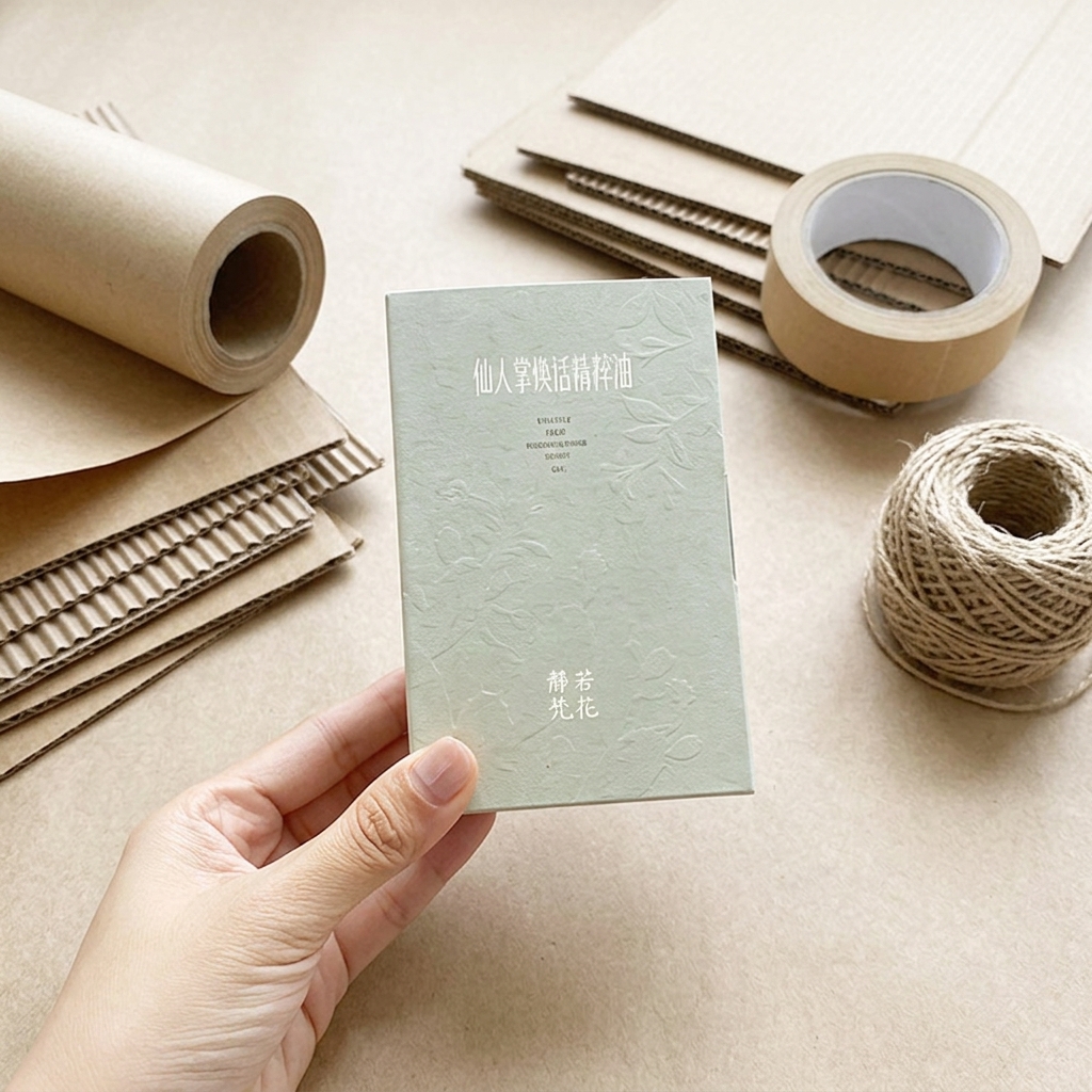 Customized Logo Eco-Friendly Recycled Materials Matt Lamination Self Erecting Custom Size Paper Textured Package Box for Face
