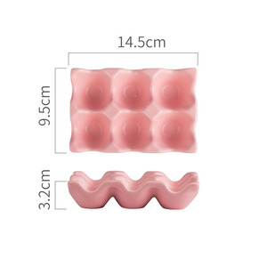 Moule <span class=keywords><strong>en</strong></span> céramique pour le rangement et le défilement des œufs dans le réfrigérateur de cuisine - Product Image 4